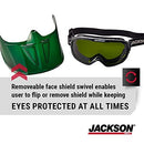 JACKSON SAFETY GPL530 Premium Safety Goggles with detachable Faceshield
