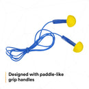 3M E-A-R Express Pod Plugs Corded Earplugs, Hearing Conservation Blue Grips 311-1114 in Pillow Pack (Pack of 100)