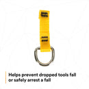 3M DBI-SALA Fall Protection for Tools, 1500003,Attachment Point with Single D-Ring, 05" X 225", On One End for Tools Up to 2 lb.s, 10-Pack