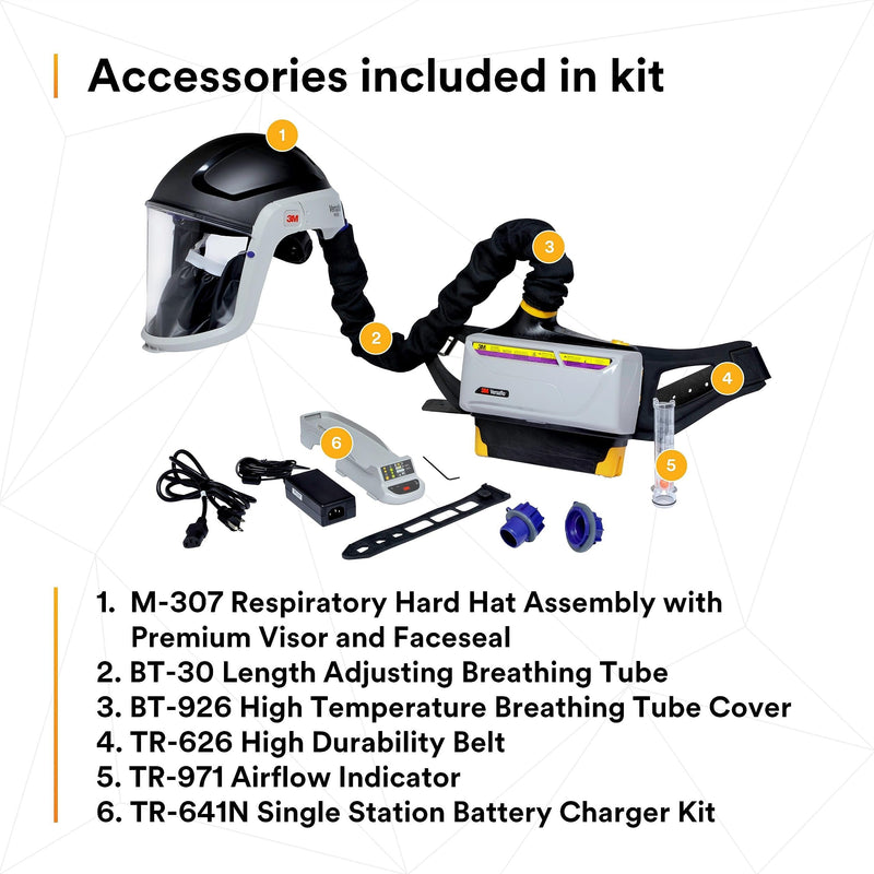 3M Versaflo Powered Air Purifying Respirator Heavy Industry Kit TR-800-HIK