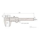 Mitutoyo ABSOLUTE 500-196-30 Digital Caliper Stainless Steel Inch/Metric Conversion 0-6"/0-150mm Range, +/-0.001" Accuracy, 0.0005" Resolution
