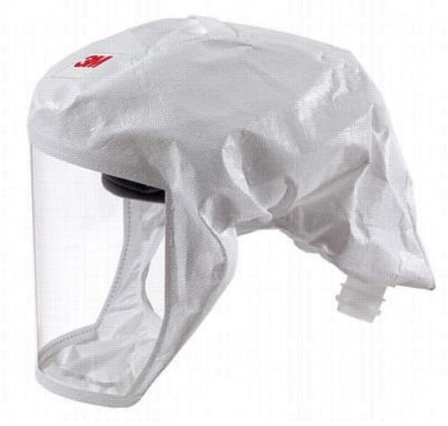 3M Versaflo S-133L-5 Headcover with Integrated Head Suspension, White, Medium/Large