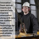 3M PELTOR Ear Muffs, Noise Protection, Hard Hat Attachment, NRR 25 dB, Construction, Manufacturing, Maintenance, Automotive, Woodworking, Heavy Engineering, Mining, X3P3E