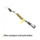 3M - EXT-C2LCOIL-10PK DBI-SALA Fall Protection for Tools,1500060,Clip2Loop Coil Tether for Small Objects, Swivel Snap for Any D-Ring Attachment, Side Release Loop,10-Pack