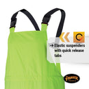 Pioneer V1080160-3XL Waterproof Lightweight Jacket and Pants Combo, Rainsuit, Yellow-Green, 3XL