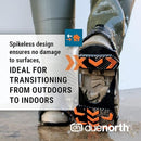 Due North GripPro Spikeless Ice Cleats - Perfect for Transitioning Between Indoor/Outdoor Surfaces - 22 Hi-Vis Chevrons for Maximum Grip