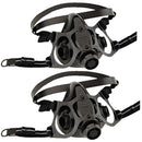 North Medium Black Silicone 7700 Series Half Mask Facepiece / 2 Pack