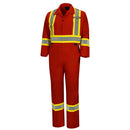 Pioneer Hi-Viz Industrial Wash Safety Coverall - Poly/Cotton