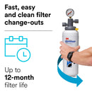 3M ICE265-S Water Filtration System for Commercial Ice Maker Machines, High Flow Series Dual Manifold