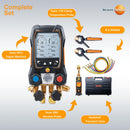 Testo 550i Kit I App Operated Digital Manifold,Pipe Clamp Thermometer for air Conditioning, Refrigeration Systems and Heat Pumps – with Bluetooth