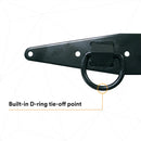 3M DBI-SALA 2103677 Anchor for Roof, Reusable, Compact Anchor for Flat Or Sloped Wood Roofs with D-Ring, Black