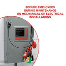 Master Lock S1900VE410 Deluxe Valve & Electric Lockout Station, Includes 6 Zenex Padlocks, Yellow