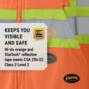 PIONEER V1060550-2XL High Visibility Safety Hoodie