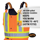 Insulated Waterproof Overall Safety Bib Pants - Easy Boot Access