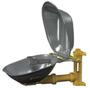 Halo Wall-Mounted Eyewash Station with Stainless Steel Bowl in Yellow