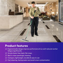 3M 59051 Easy Scrub Express Flat Mop Tool with 16" Pad Holder, High-Gloss Green