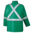 Pioneer V2241940-XS Chemical Resistant FR Reflective Safety Jacket - Waterproof, Green XS