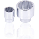 JET 17-Piece 1-inch Drive SAE, 12 Point, Ratchet Wrench Chrome Socket Set, 600505