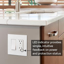 Leviton Self-Test SmartlockPro Slim GFCI Tamper-Resistant Receptacle with LED Indicator