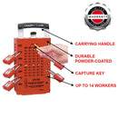 Master Lock 503RED Group Lock Box for Lockout/Tagout, Steel, Red