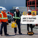 Pioneer V2570470U Hi-Vis Flame Resistant Zip-Style Heavyweight Cotton Safety Hoodie - Black (3XL)