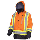 Pioneer V1210150-L Hi-Viz Insulated Safety Jacket, Orange, Size Large. Each