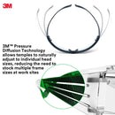 3M™ SecureFit Protective Eyewear, SF403AF-CA, Amber Anti-Fog Lens, Pack of 20