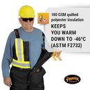 Insulated Waterproof Overall Safety Bib Pants - Easy Boot Access