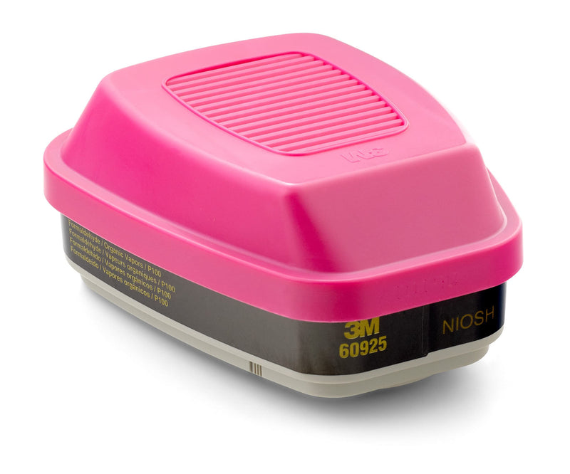 Case/30 Pairs: 3M P100 Respirator Cartridge/Filter 60925 Helps Protect Against Formaldehyde, Organic vapors and Particulates