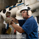 3M Safety H6P3E Ear Muffs, 21DB Hearing Protection Helmet Hat Mounted Earmuffs Ear Defenders for Heavy-Duty Engineering, Foundry, Steel Mills, Mining - Black