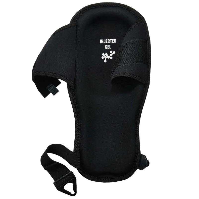 Ergodyne Proflex 342 Professional Knee Pads, Protective Extra Long Cap, Injected Gel Padded Technology, Adjustable Straps, Black