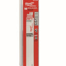 Milwaukee 48-01-6188 9-Inch Super Sawzall Blades 18 Teeth Per Inch, 50 Pack