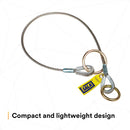 3M DBI-SALA 5900551 Anchorage Connector, 6' Cable Tie-Off Adaptor, Pass-Thru Type, Silver