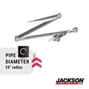 Jackson Safety Curv-O-Mark Radius Marker for Pipes - Welding Marking Tool - Medium Size - Up to 24" in Radius