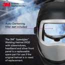3M Speedglas Welding Helmet 9100, 06-0300-51SW, with sidewindows, Headband and Silver Front Panel