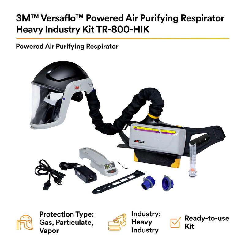 3M Versaflo Powered Air Purifying Respirator Heavy Industry Kit TR-800-HIK