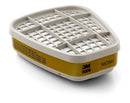 3M Low-Maintenance Multi Gas/Vapor Cartridge, For 6000 and 7000 Series Air Purifying Respirator (Pack of 2 Cartridges)