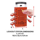 Master Lock 503RED Group Lock Box for Lockout/Tagout, Steel, Red
