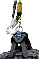 3M DBI-SALA 4' - 16' Rollgliss Adjustable Aluminum Rescue Pole with Over Sized Aluminum Connection Hook with 2 14" Gate Opening and Carrying Bag