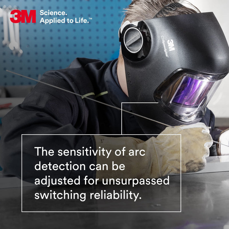 3M Speedglas G5-02 Welding Helmet 08-0100-50iC, with Curved G5-02 ADF, Headband, Cleaning Wipe, and Bag, 1/Case