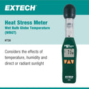 Extech HT30 Heat Stress WBGT Meter, Black