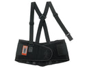 Ergodyne 11283 Medium Black Proflex 2000SF 840D Spandex High Performance V-Shaped Design Back Support with Two-Stage Closure, Sticky Fingers Stays and Detachable Suspenders, 15.34 fl. oz.