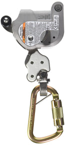 3M DBI-SALA 6160030 Lad-Saf Sleeve with Carabiner, Cam and Inertial Locking Fits 3/8"" and 5/16"" Diameter, Silver