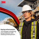 3M™ SecureFit™ Protective Eyewear 600 Series, SF625SGAF, Clear Scotchgard™ Anti-Fog Lens +2.5 Diopter, Pack of 20
