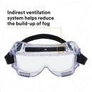 3M Centurion Safety Splash Goggle 454AF, 40305-00000-10 Clear Anti-Fog Lens (Pack of 1)