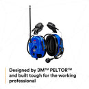 3M PELTOR WS LiteCom PRO III Headset - Hard Hat Attached - Intrinsically Safe - MT73H7P3E4D10NA-50