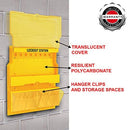 Master Lock S1900VE410 Deluxe Valve & Electric Lockout Station, Includes 6 Zenex Padlocks, Yellow