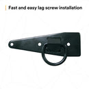 3M DBI-SALA 2103677 Anchor for Roof, Reusable, Compact Anchor for Flat Or Sloped Wood Roofs with D-Ring, Black