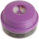 Honeywell 7581P100L Combo Organic Vapor and P100 Particulate Filter Cartridge ,Pack of 2 Black/Magenta, 2.75 X 7 X 3.5