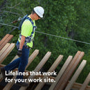 3M DBI-SALA Sayfline 7602060 Horizontal Lifeline System, 60' Cable with Wedgegrip Termination, Turnbuckle Tensioner, Energy Absorber, Silver